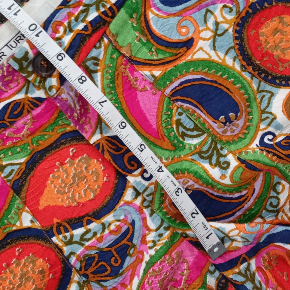 🧡Mr. Turk🧡 - Multicolor Paisley Print Jacquard Cotton Short - Picture 12 of 14